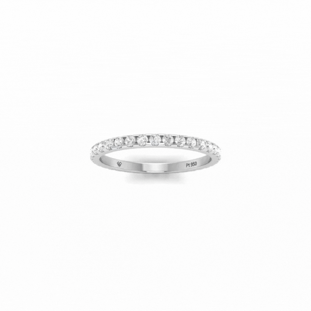 Cara Round Cut Wedding Band 0.50 Ct