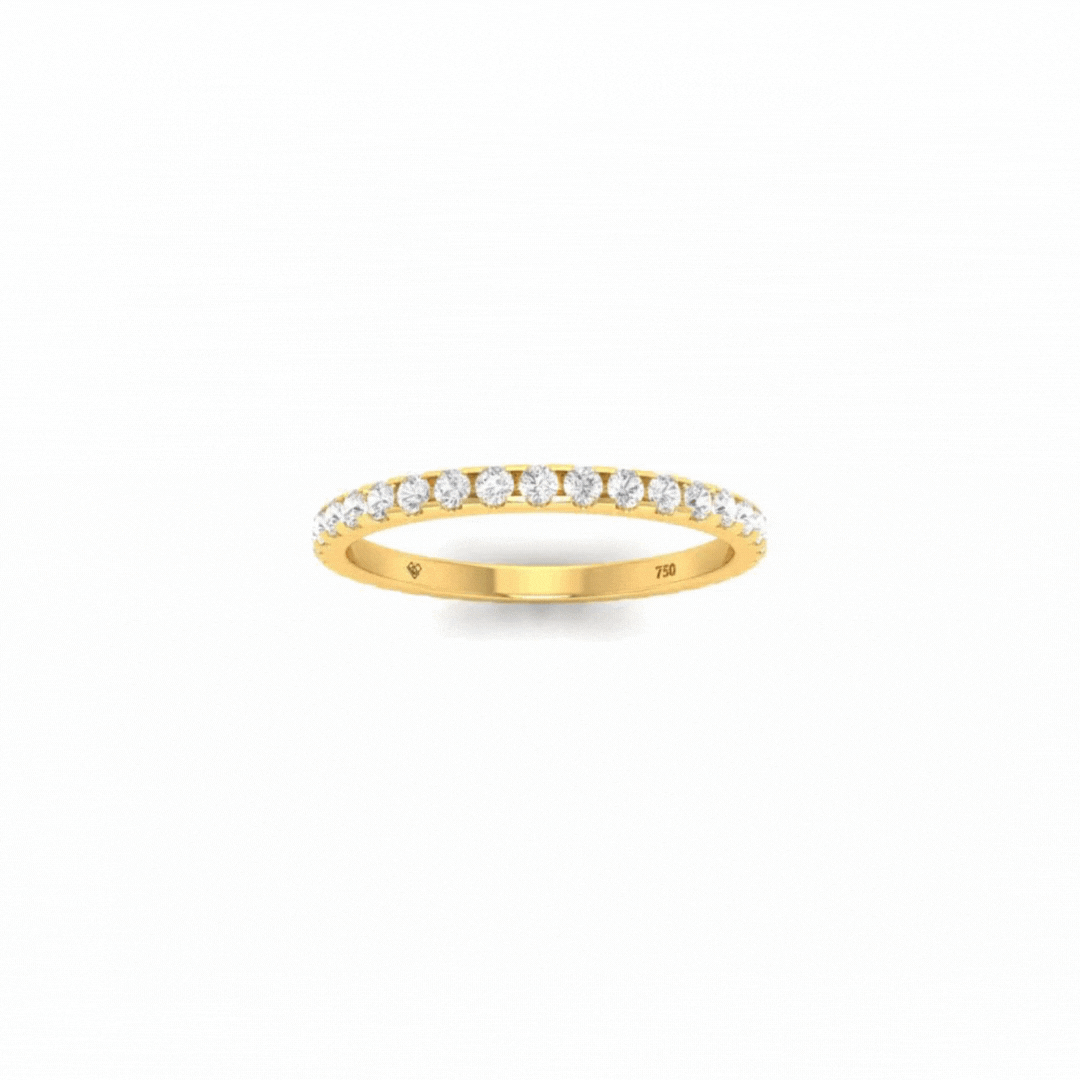 Cara Round Cut Wedding Band 0.50 Ct
