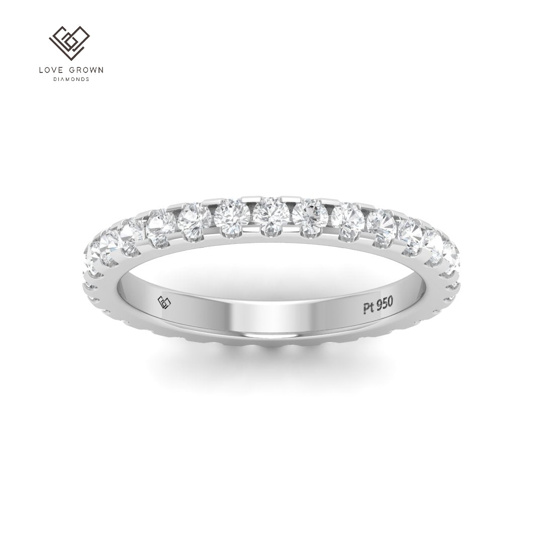 Enora Round cut wedding band 1.00 Ct