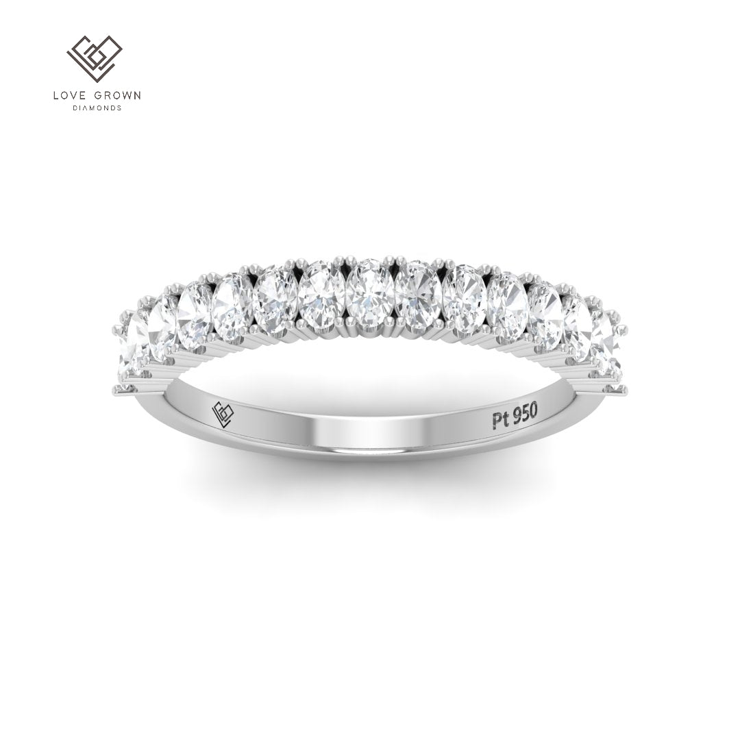 Zora Oval Cut Diamond Band