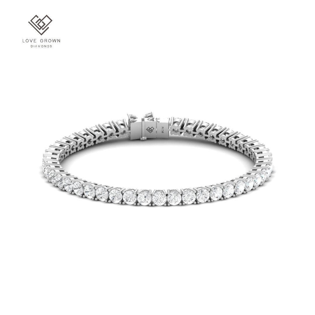 Platinum Love Grown Diamonds 8.00ct Diamond Bracelet