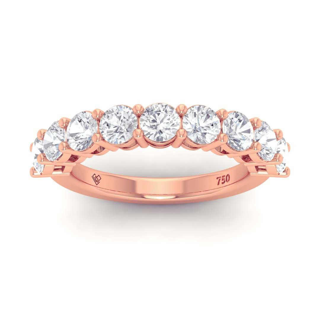 Ciara Round Cut Wedding Band 2.00 Ct