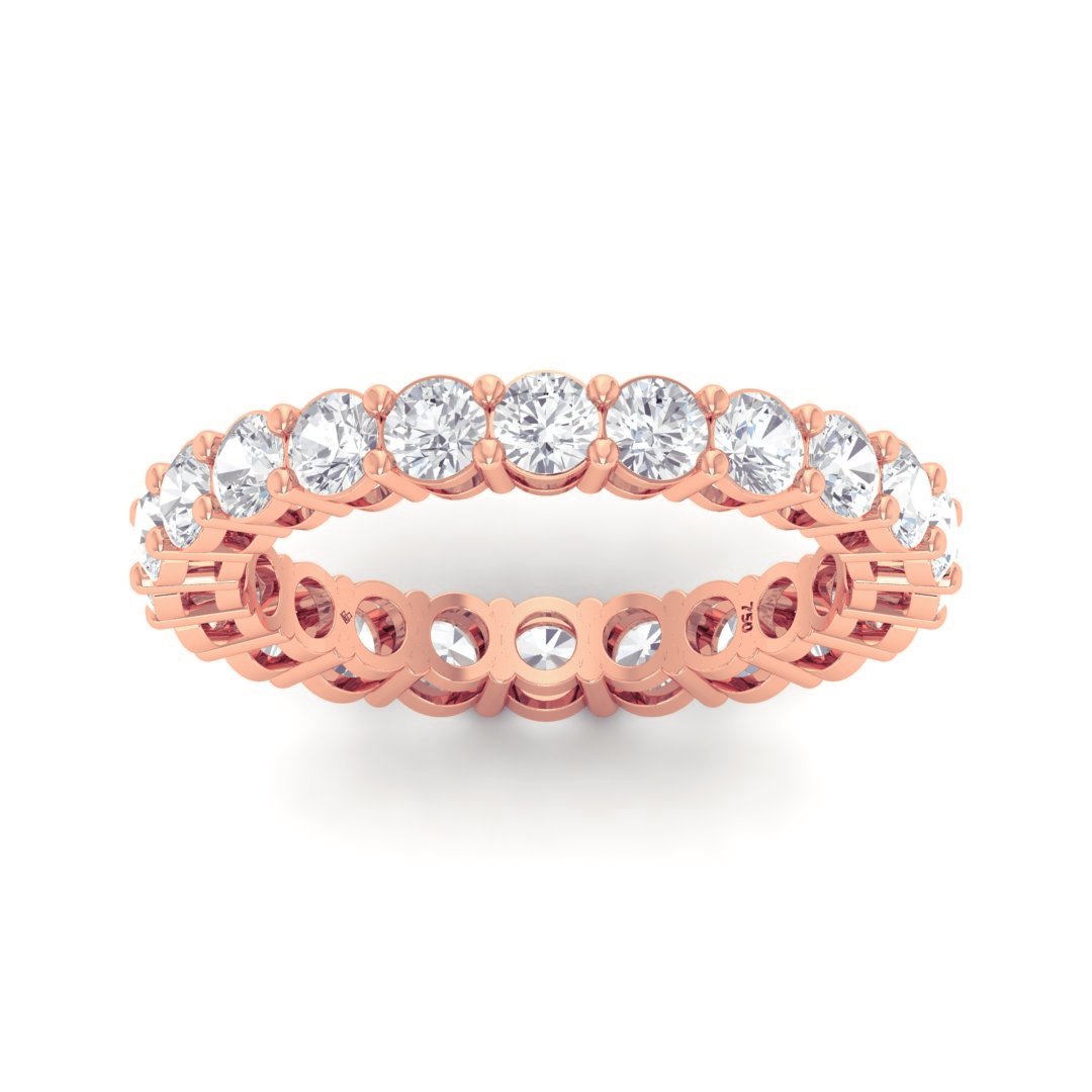 Ava Round Cut Wedding Band