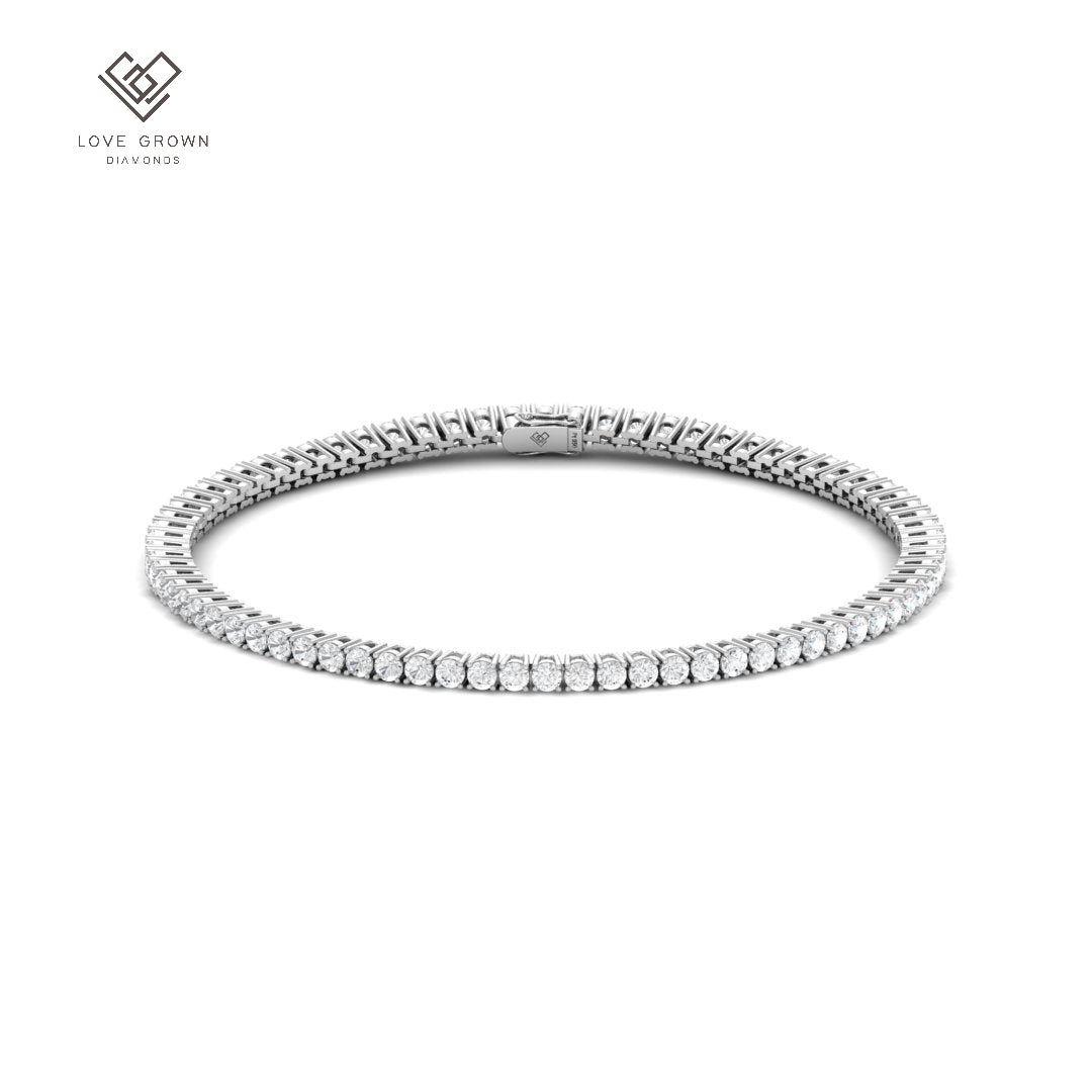Platinum Love Grown Diamonds 3.00ct Diamond Bracelet