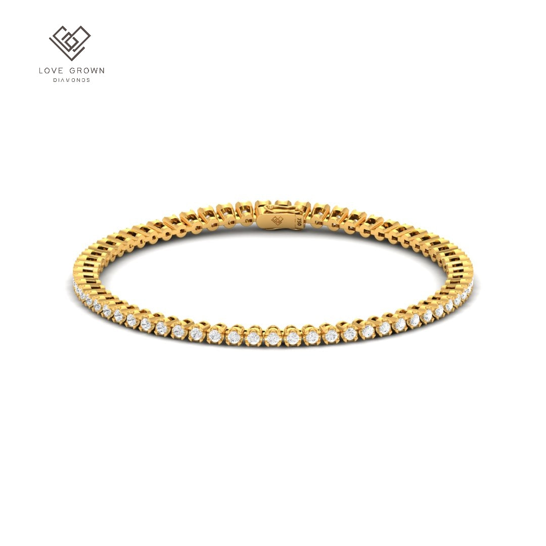 18k Yellow Gold Love Grown Diamonds 1.50ct Diamond Bracelet