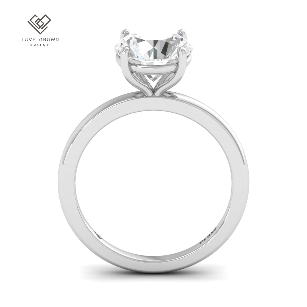 Noémie Solitaire Round Cut With Diamond Engagement Ring