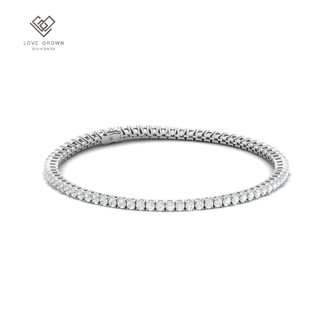 Platinum Love Grown Diamonds 3.00ct Diamond Bracelet
