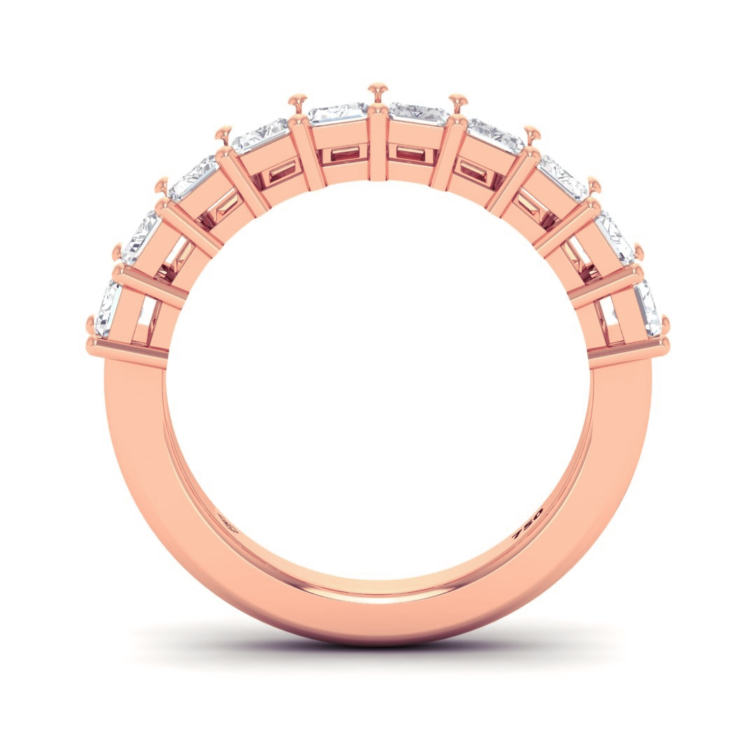 Anne 2.00ct Emerald cut Diamond Wedding Band