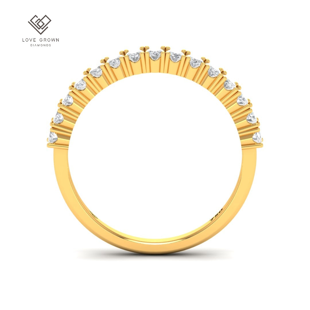 Zora Oval Cut Diamond Band