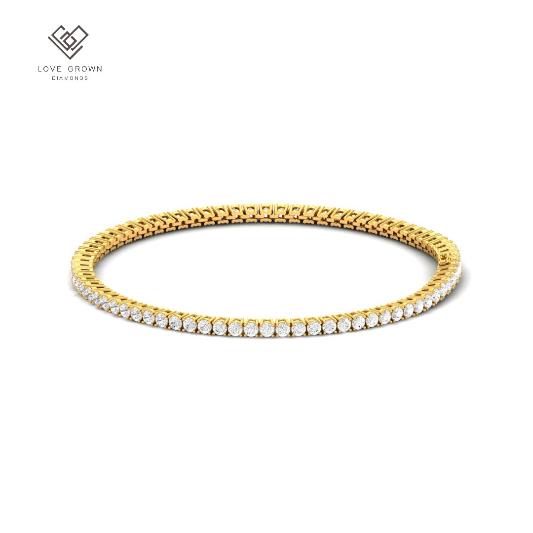 18k yellow gold Love Grown Diamonds 3.00ct Diamond Bracelet