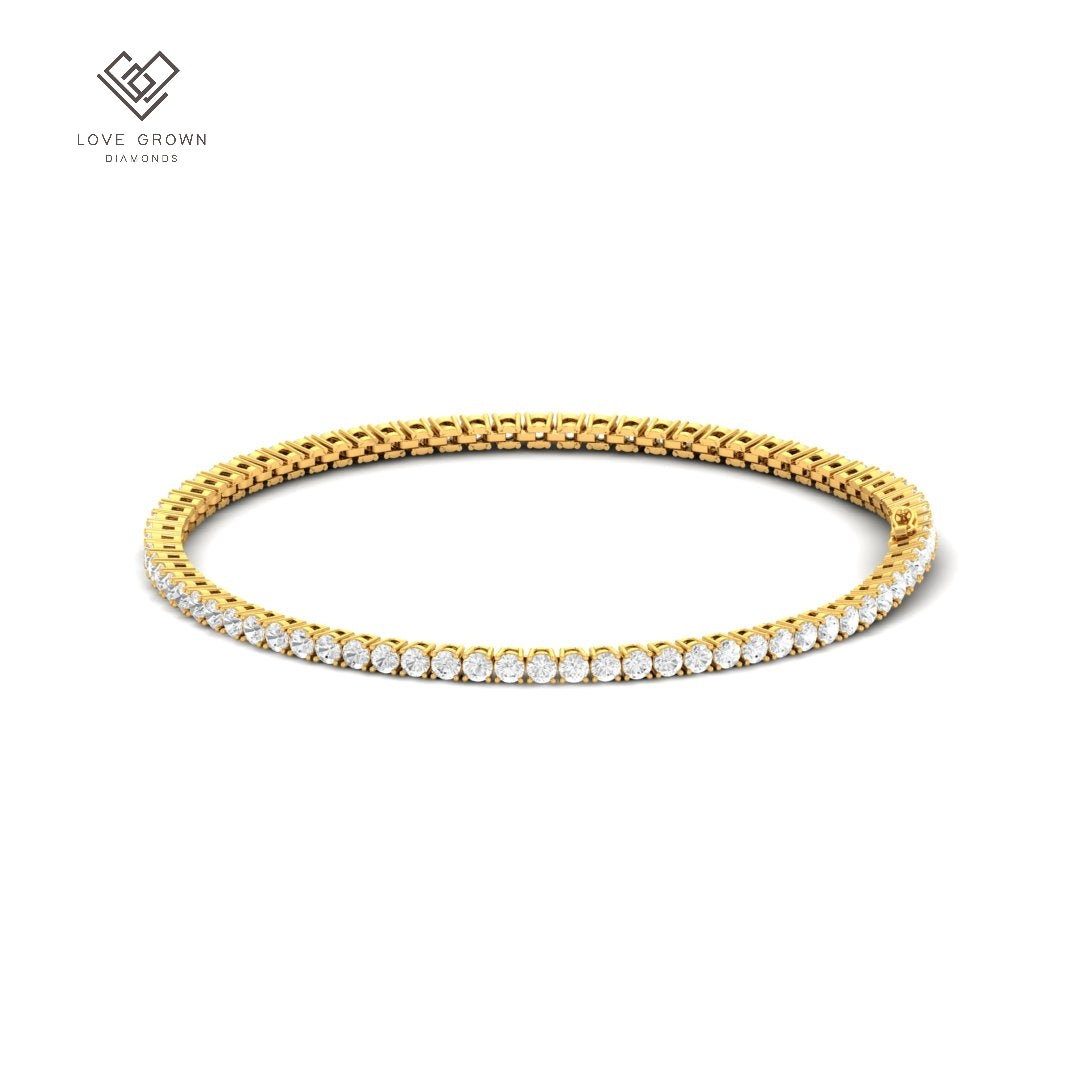 18k Yellow Gold Love Grown Diamonds 2.00ct Diamond Bracelet