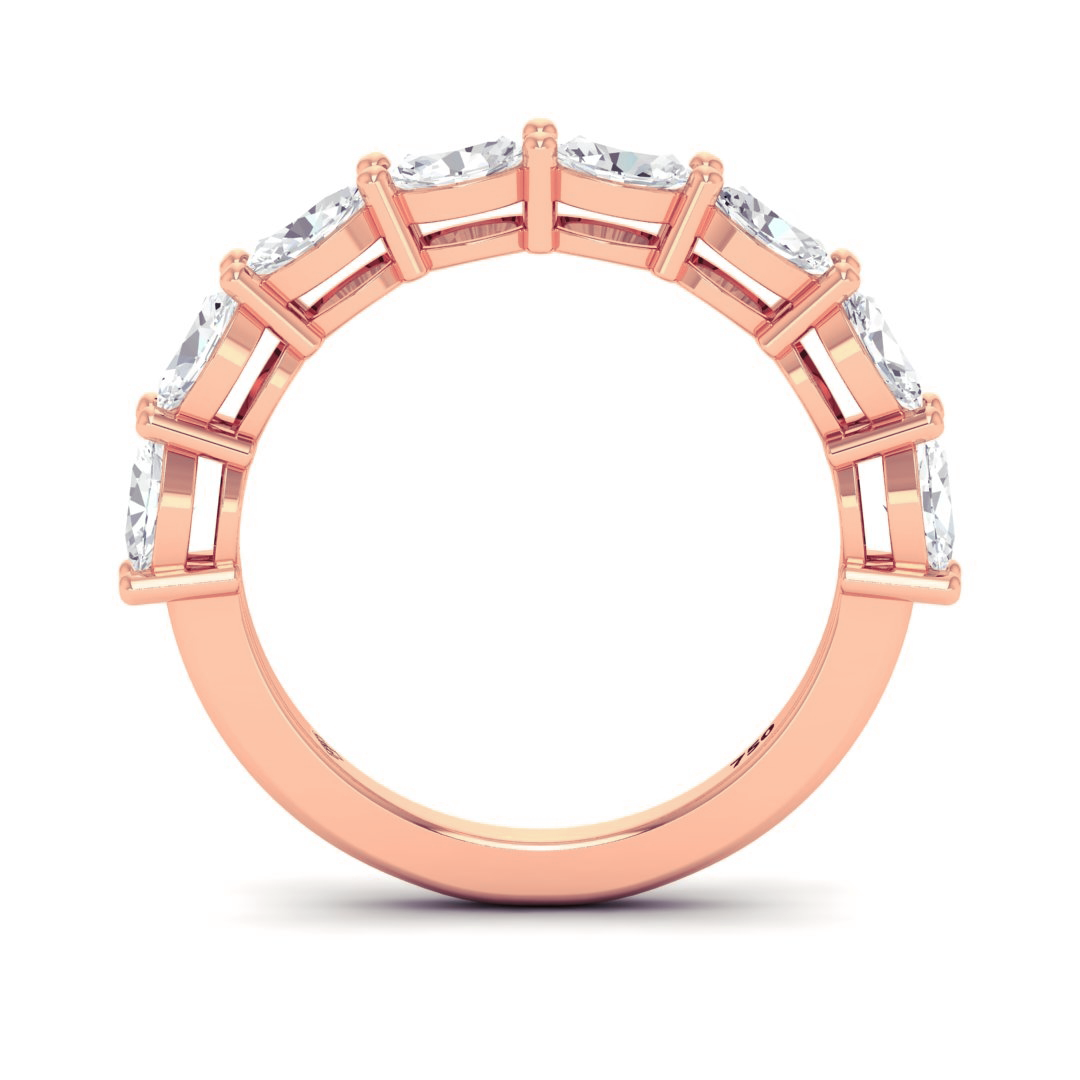 Josephine Oval Cut Diamond Wedding Band