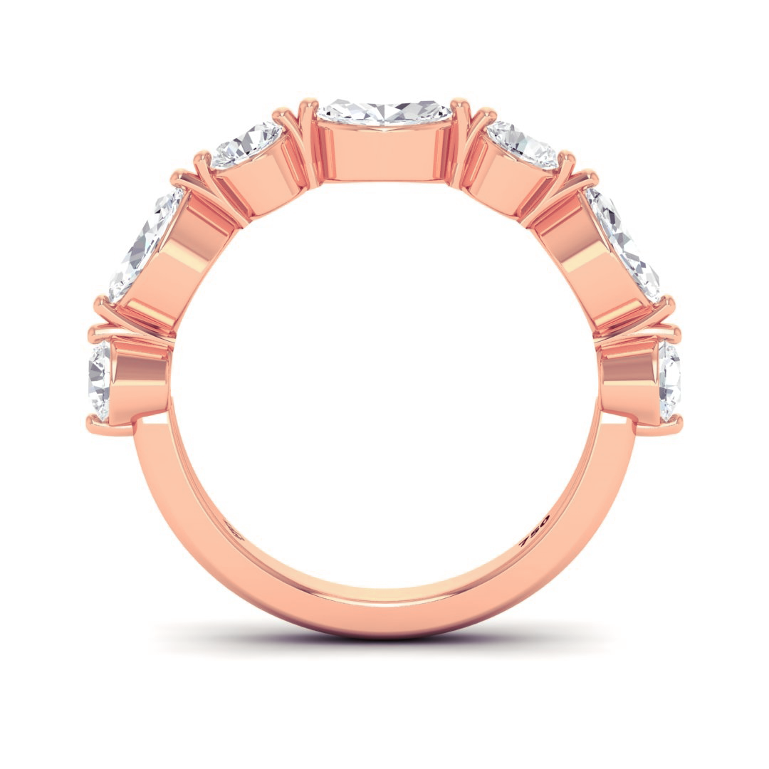 Nebula 2 stone Diamond Wedding Band