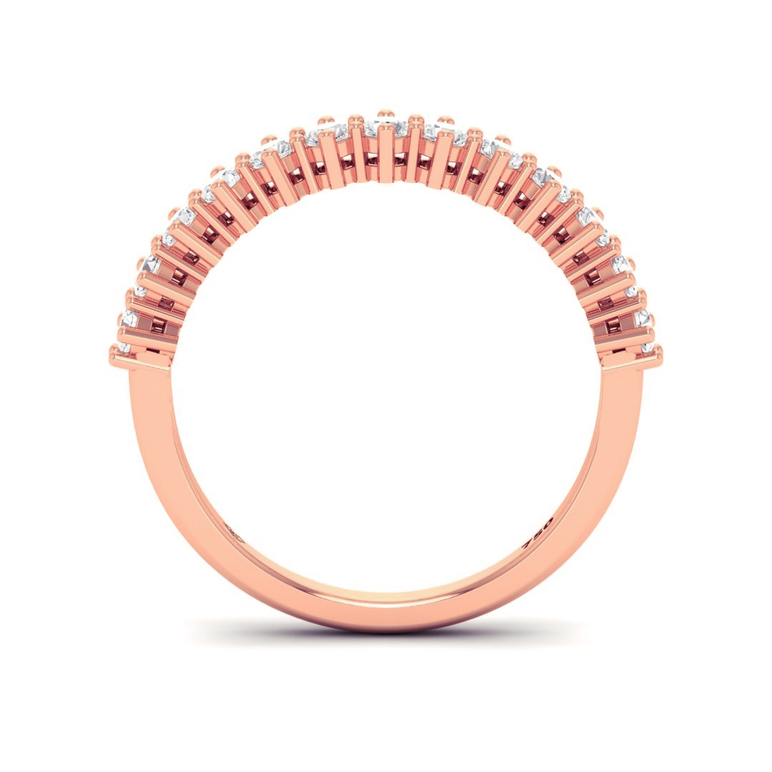 Scarlett Round Cut Diamond Wedding Band
