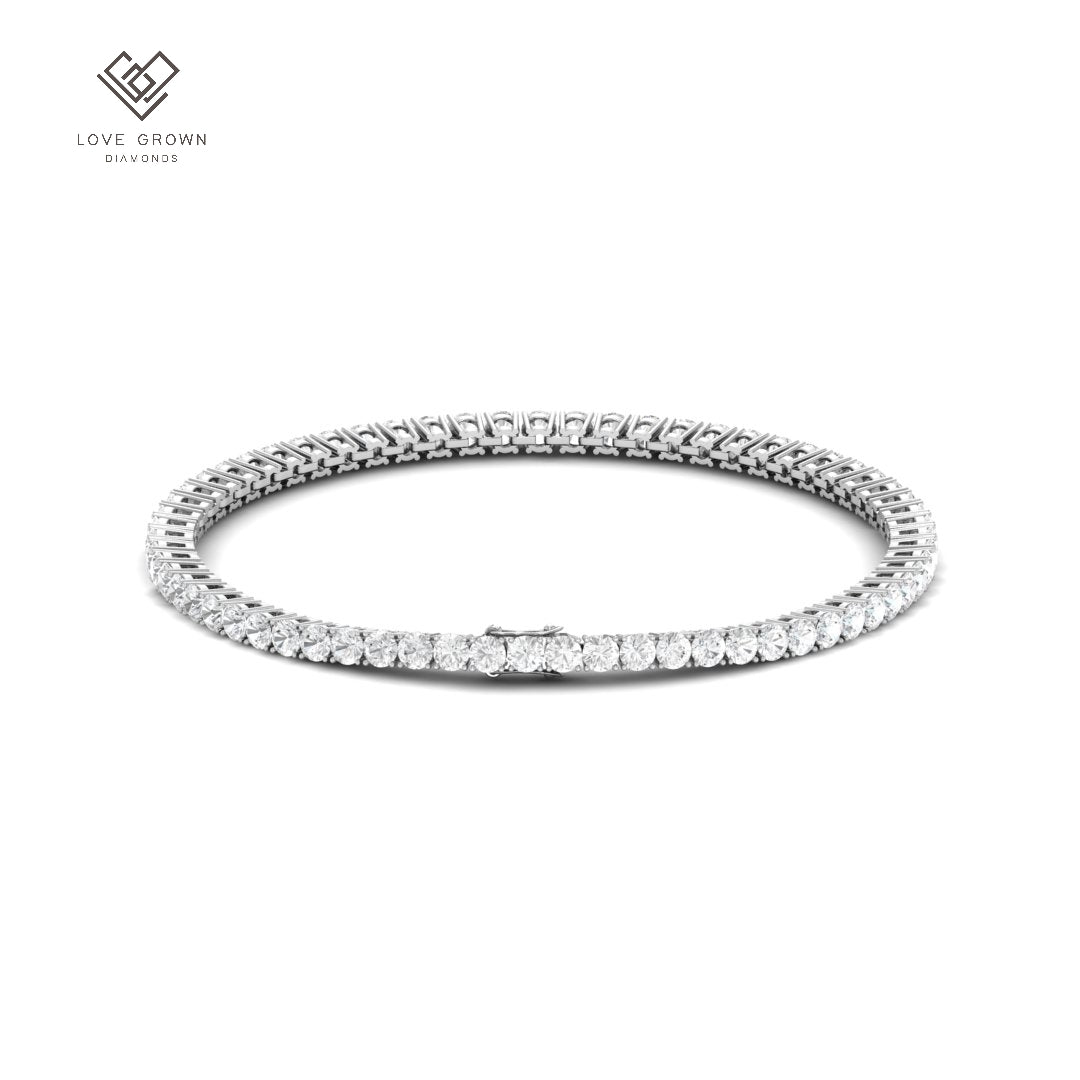 Platinum Love Grown Diamonds 4.00ct Diamond Bracelet