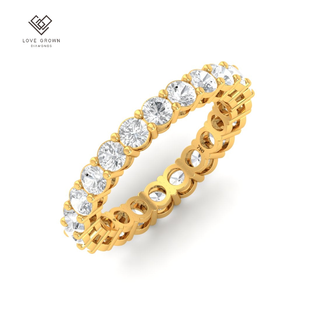 Ava Round Cut Wedding Band