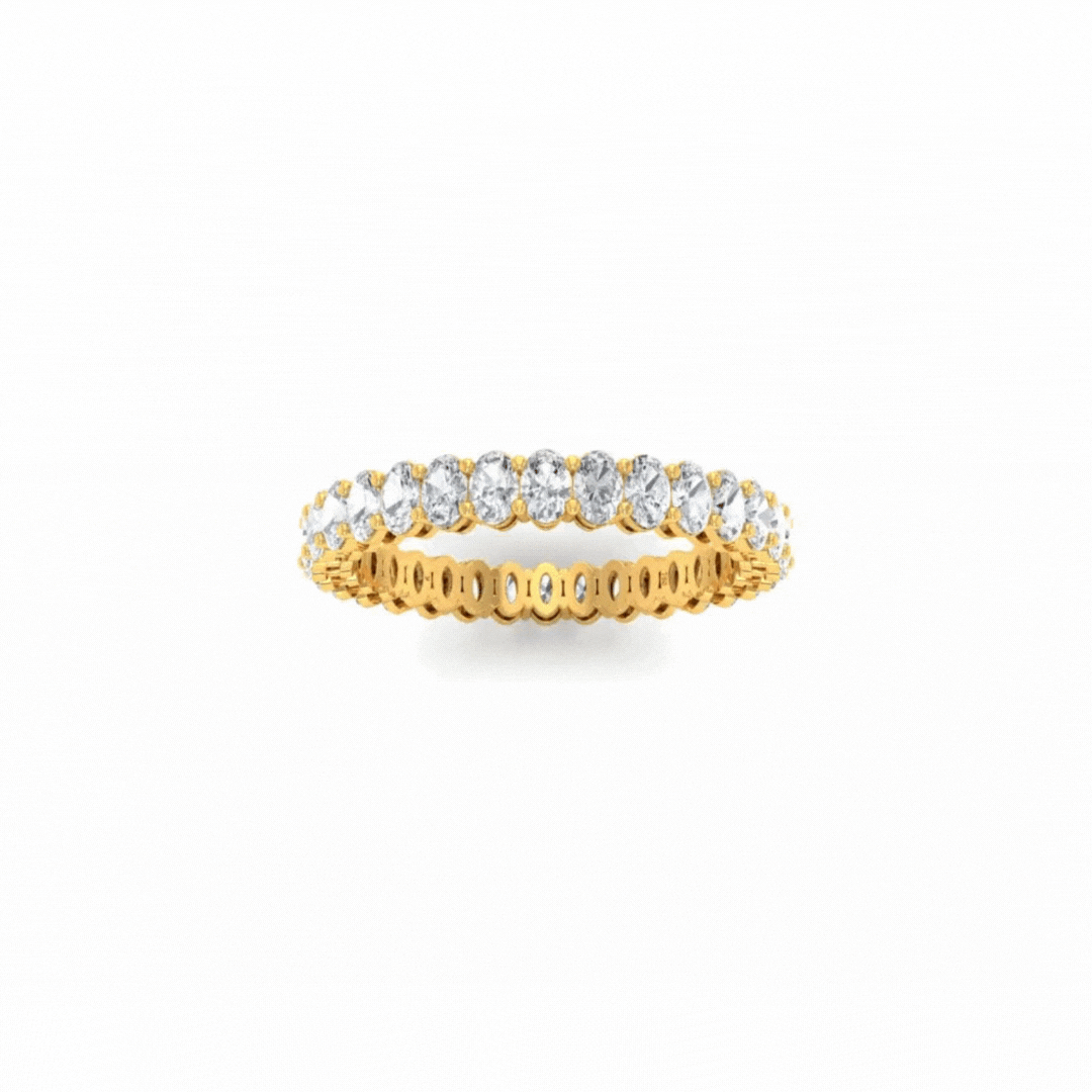 Nadine Oval cut wedding band 1.40 Ct