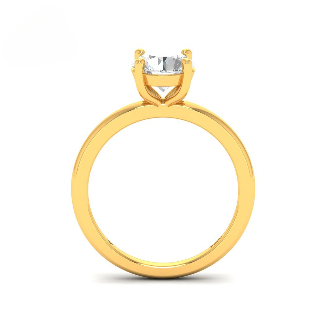 Noémie Solitaire Round Cut With Diamond Engagement Ring