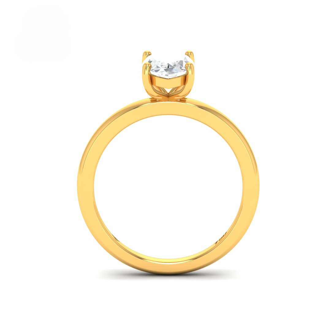 Noémie Solitaire Marquise Cut With Diamond Ring