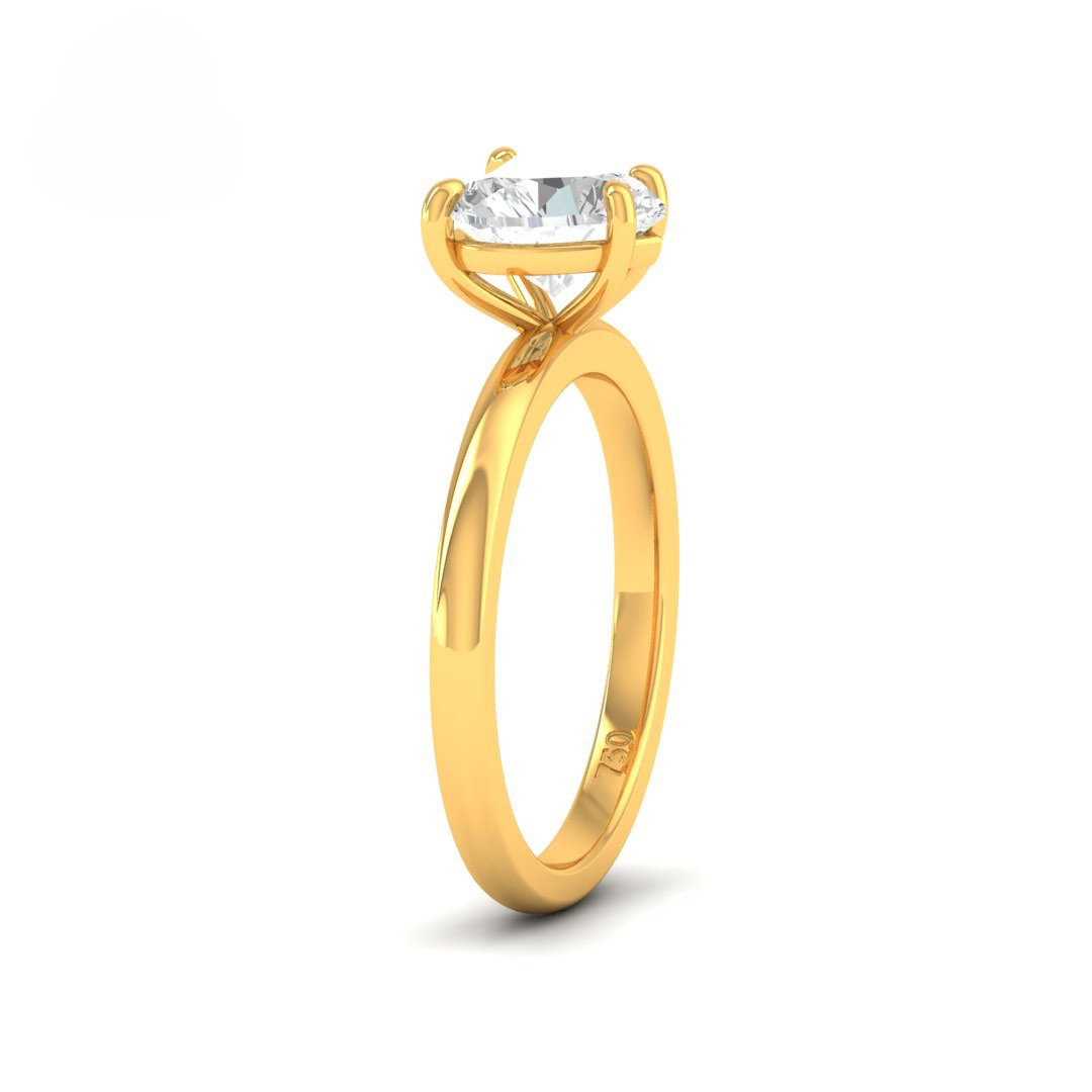 Noémie Solitaire Heart Cut With Diamond Engagement Ring