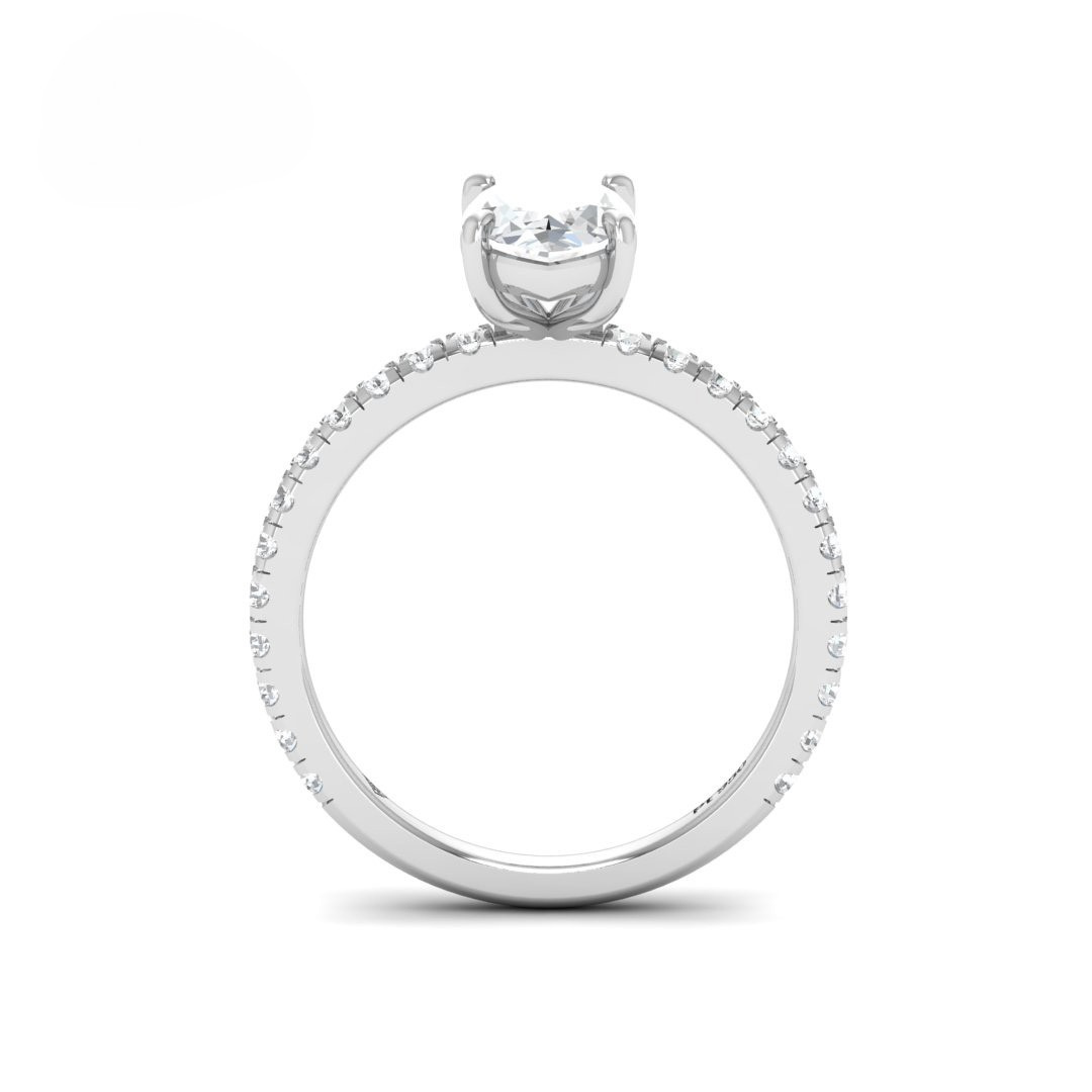 Abigail Marquise With Diamond Band Engagement Ring