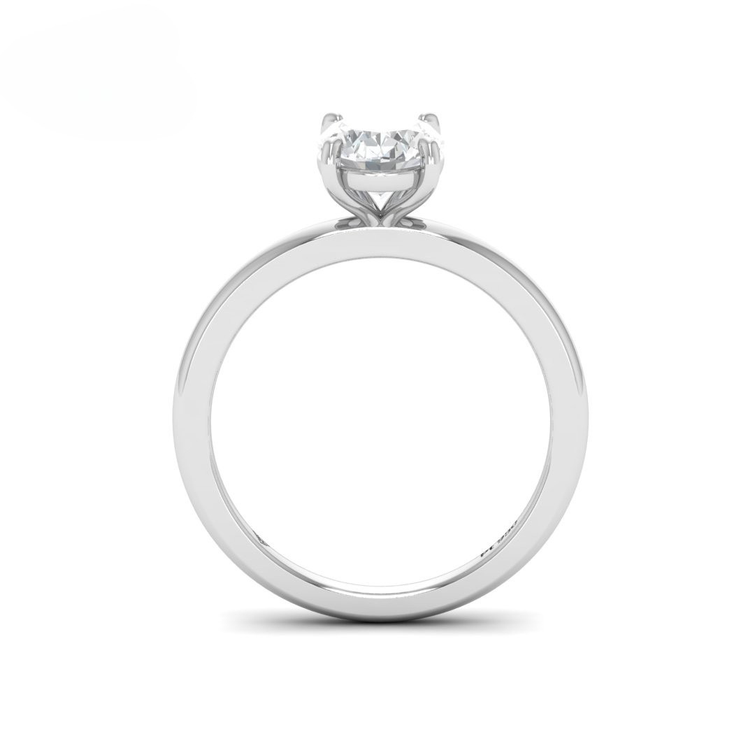 Noémie Solitaire Oval Cut With Diamond Engagement Ring