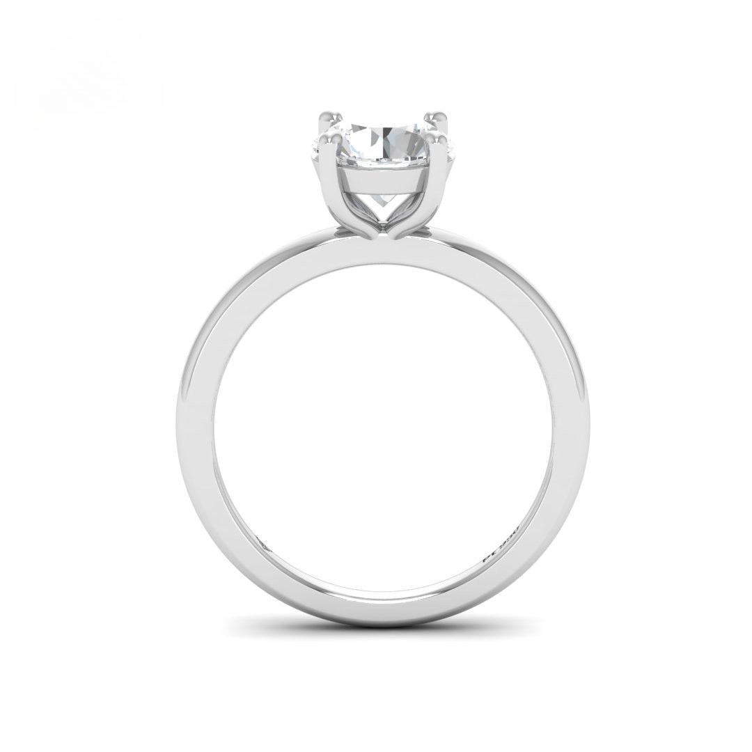 Noémie Solitaire Round Cut With Diamond Engagement Ring