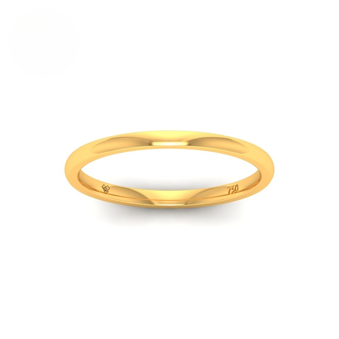 Ira Wedding Band women's court-shaped platinum 1.5mm elegant wedding ring