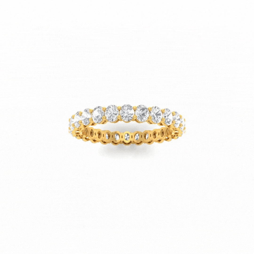 Willow Oval cut wedding band 2.00 Ct