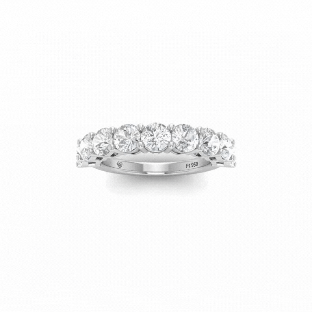 Cara Round Cut Wedding Band 2.00 Ct