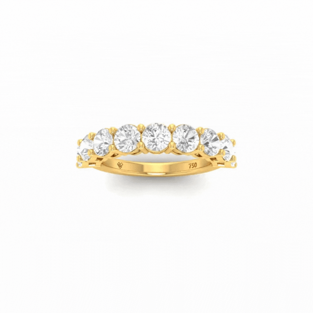 Cara Round Cut Wedding Band 2.00 Ct