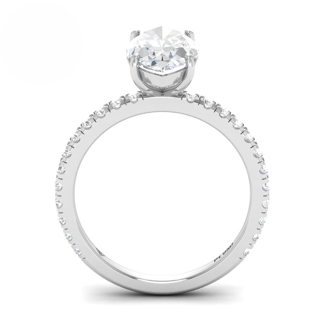 Abigail Marquise With Diamond Band Engagement Ring