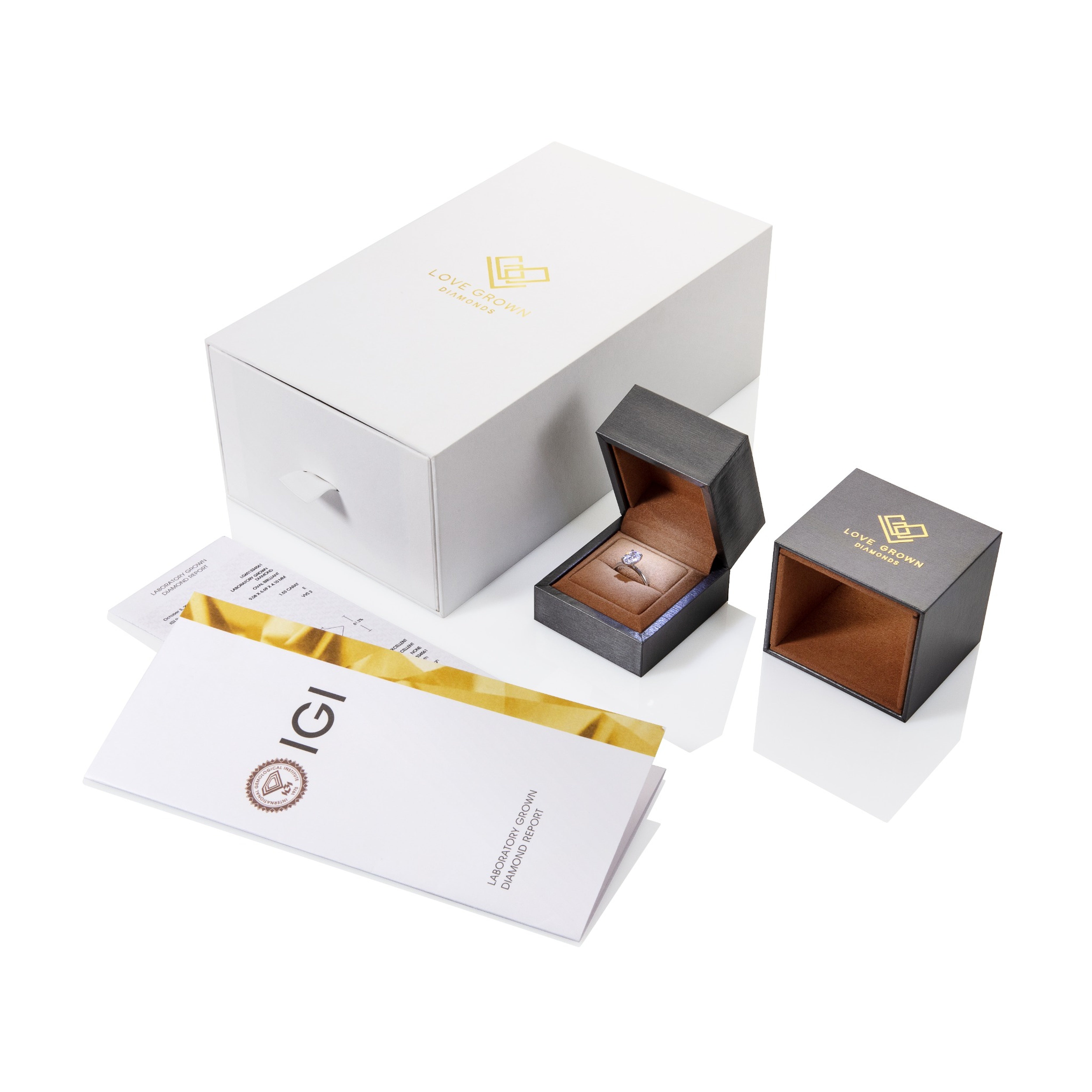 Abigail Oval With Diamond Band Engagement Ring