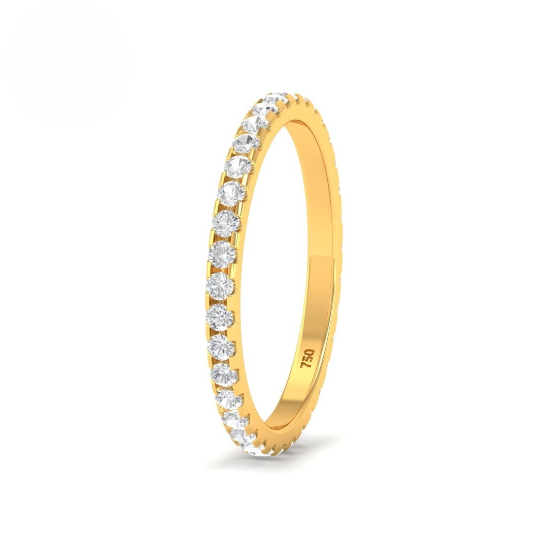 Cara Round Cut Wedding Band 0.50 Ct