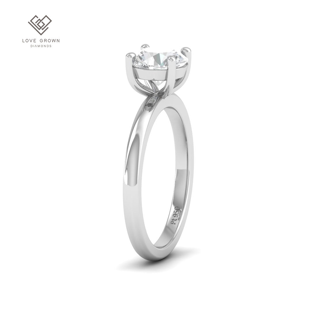 Noémie Solitaire Round Cut With Diamond Engagement Ring