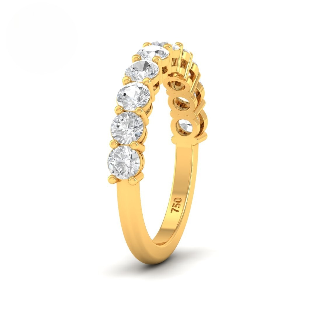 Sophie Round cut wedding band 1.50 Ct