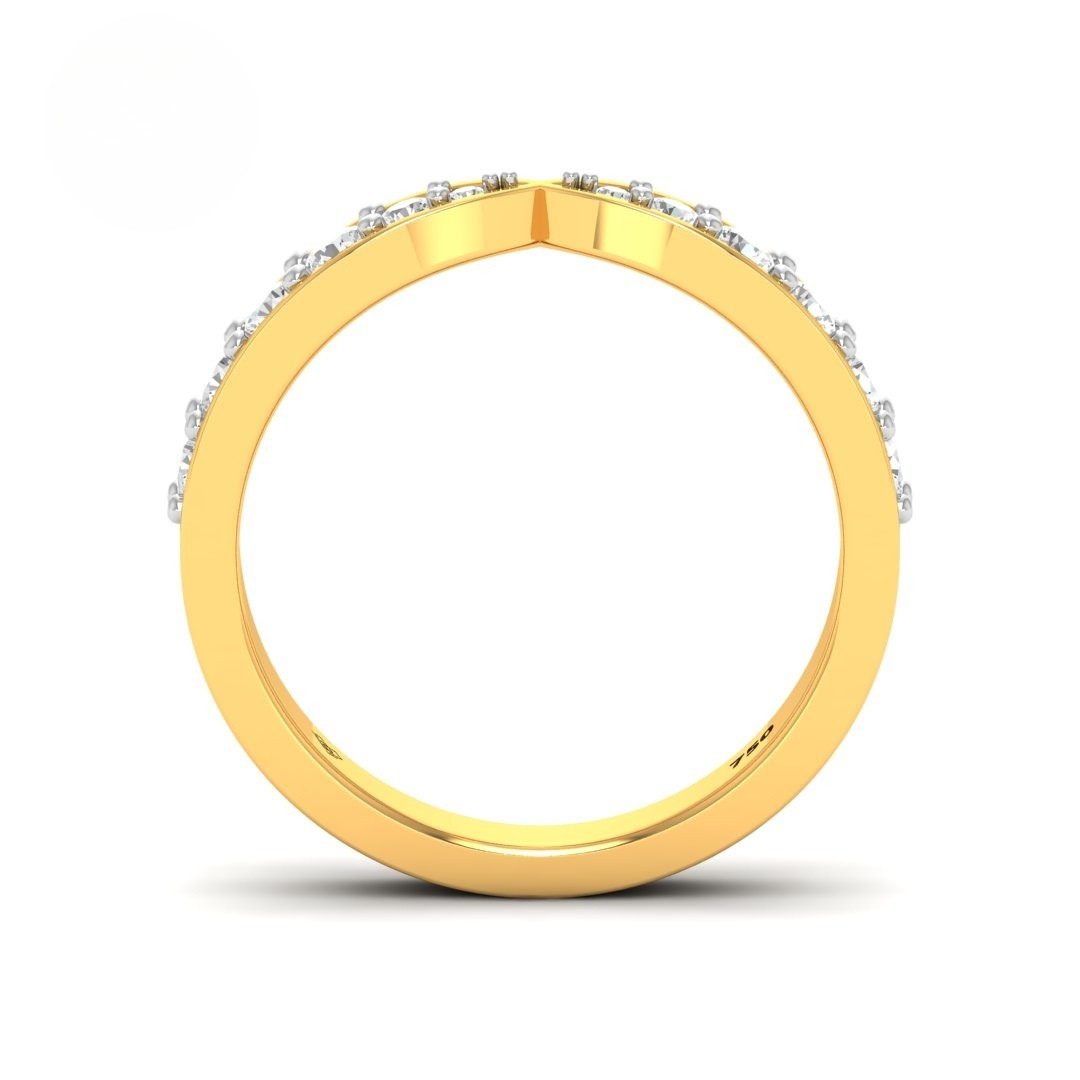 Laura Round Cut Diamond Wedding Band
