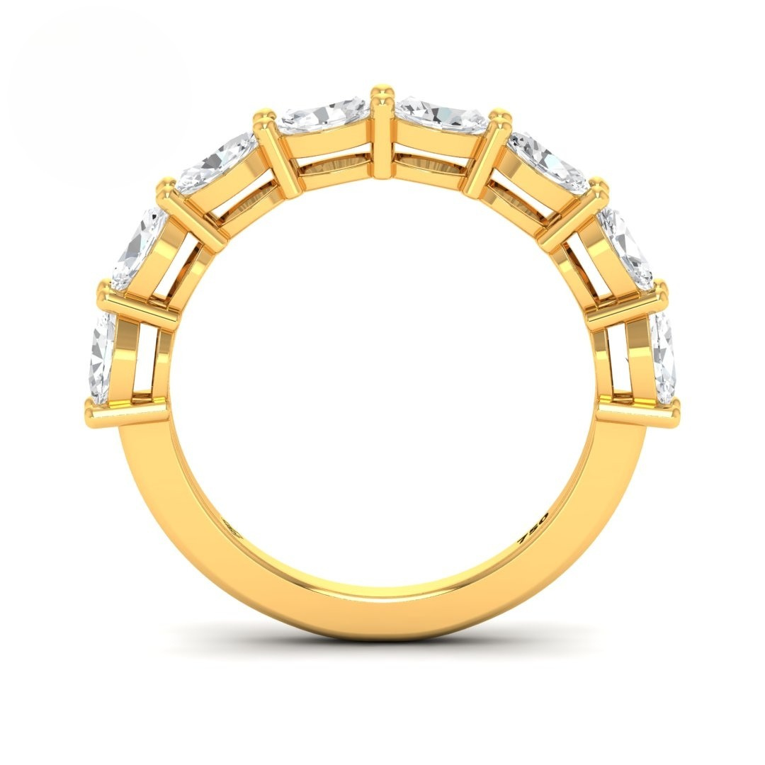 Josephine Oval Cut Diamond Wedding Band