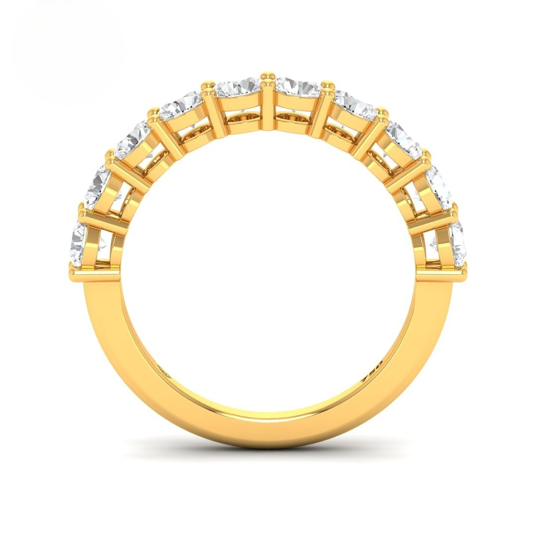 Sophie Round cut wedding band 1.50 Ct