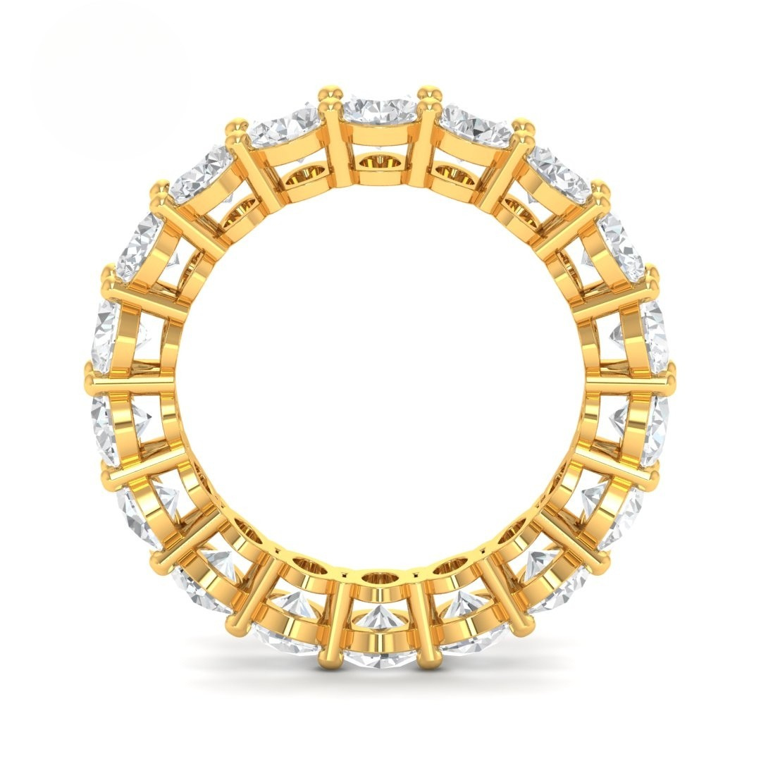 Victoria Oval cut wedding band 5.00 Ct
