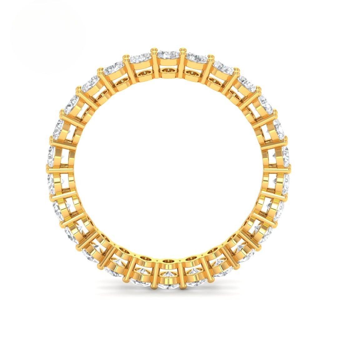 Willow Oval cut wedding band 2.00 Ct