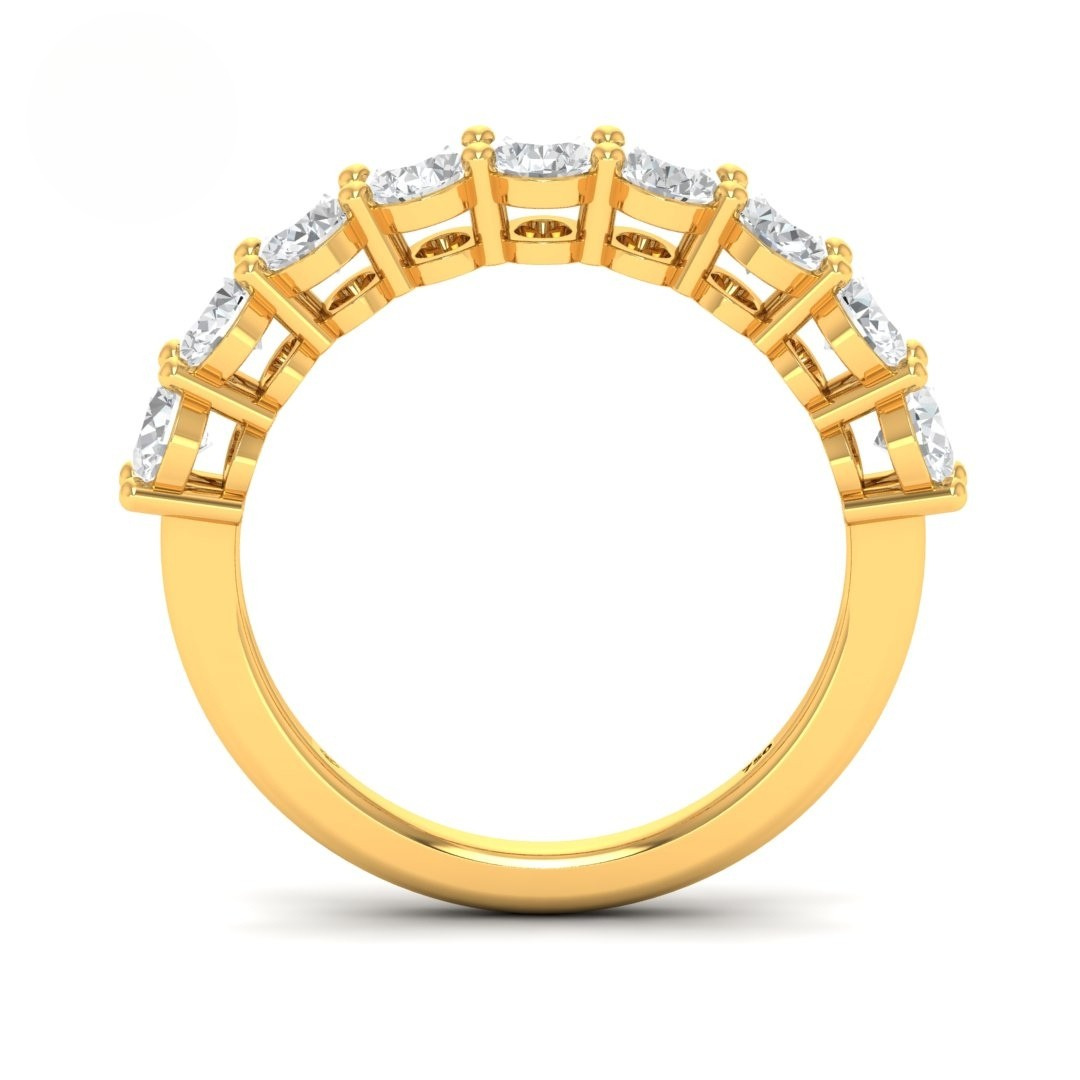 Camille Oval cut wedding band 2.00 Ct