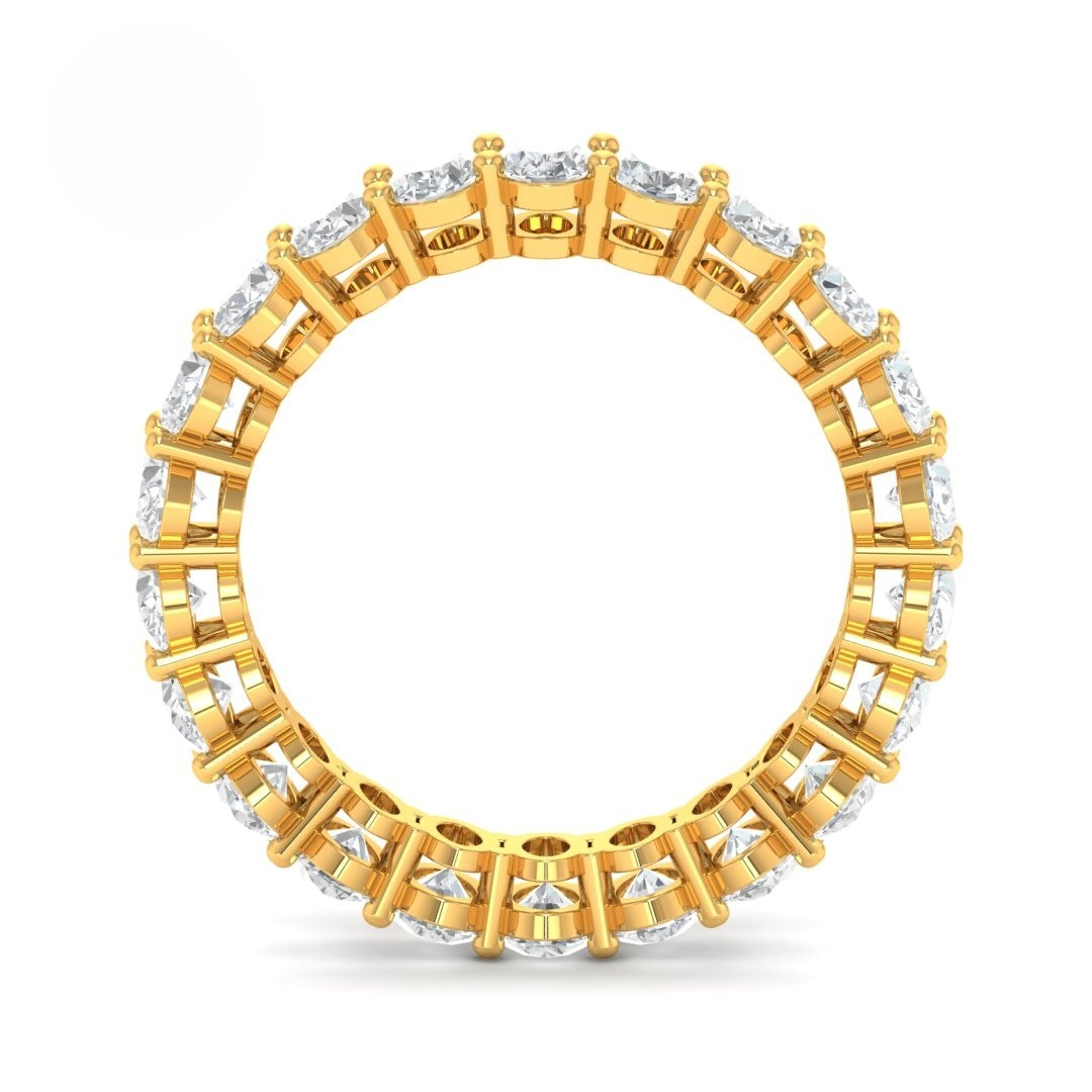 Vivian Oval cut wedding band 3.00 Ct