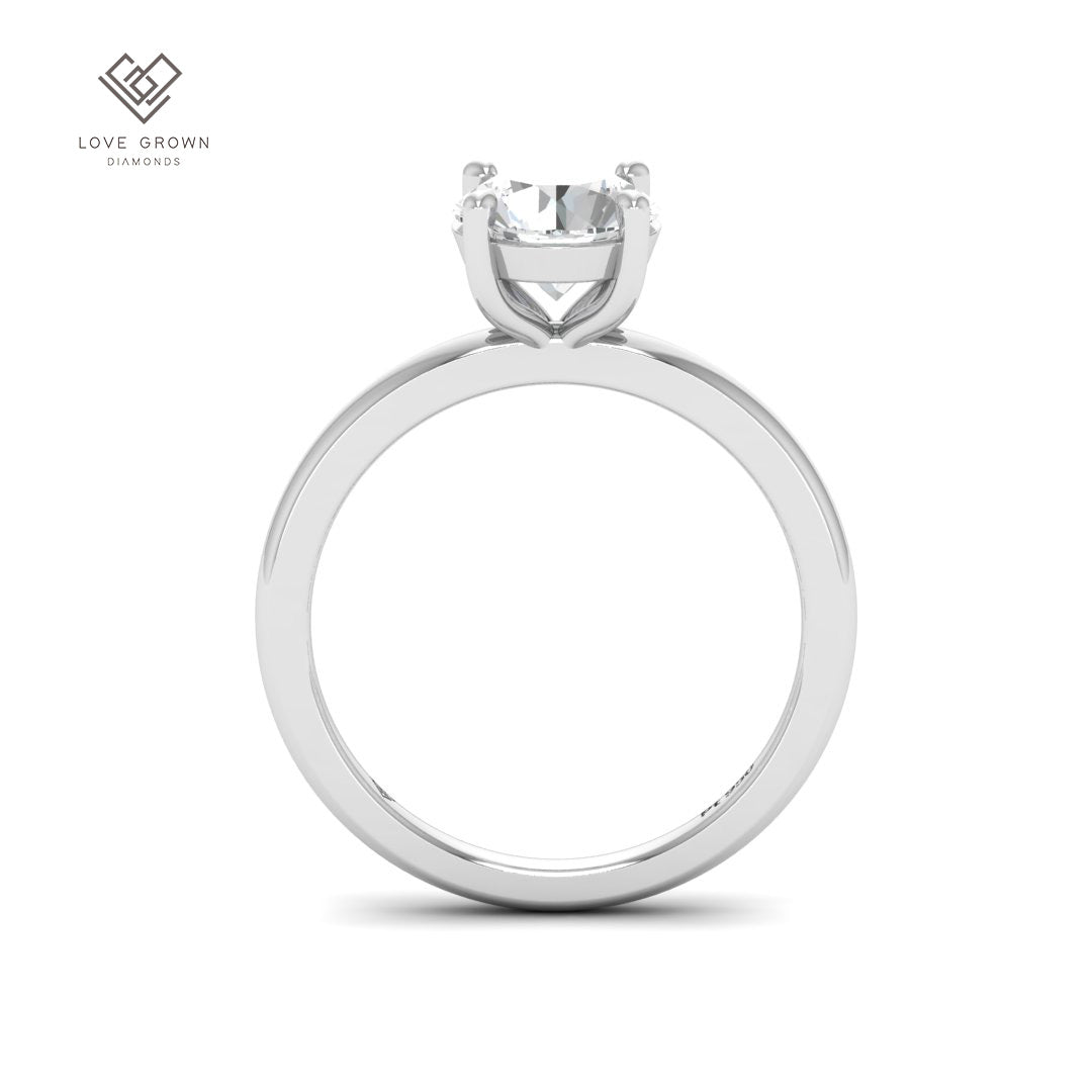Noémie Solitaire Round Cut With Diamond Engagement Ring