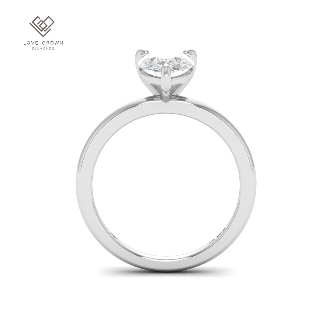 Noémie Solitaire Pear Cut With Diamond Engagement Ring