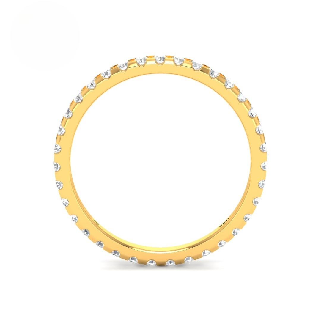 Cara Round Cut Wedding Band 0.50 Ct