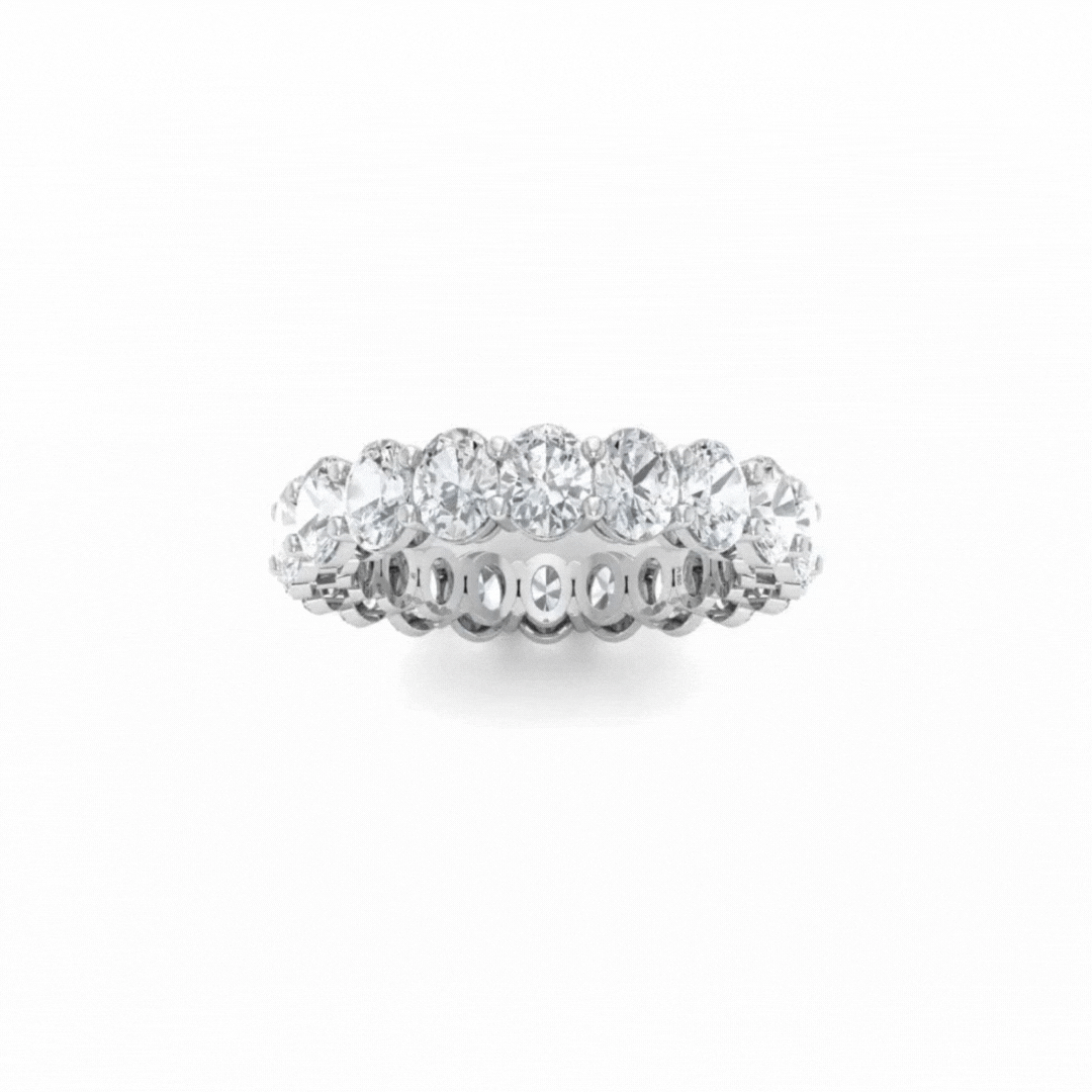 Valerina Oval cut wedding band 4.00 Ct