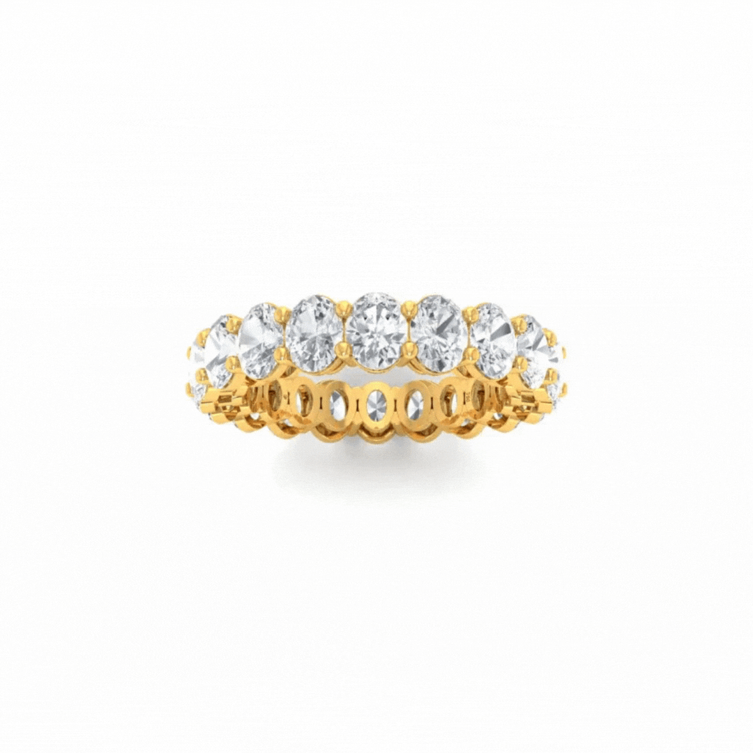 Valerina Oval cut wedding band 4.00 Ct