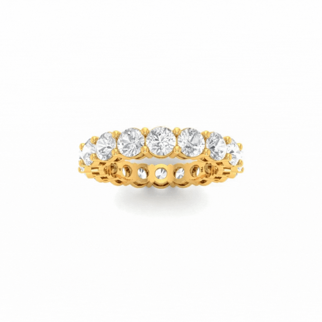 Avery Round Cut Wedding Band