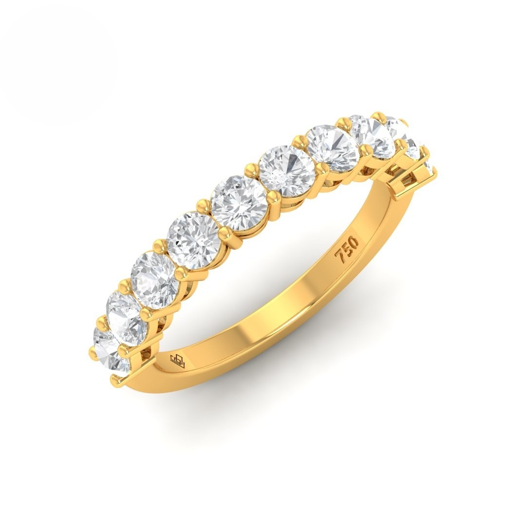 Sophie Round cut wedding band 1.50 Ct